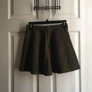 American Apparel Corduroy A Line Skirt